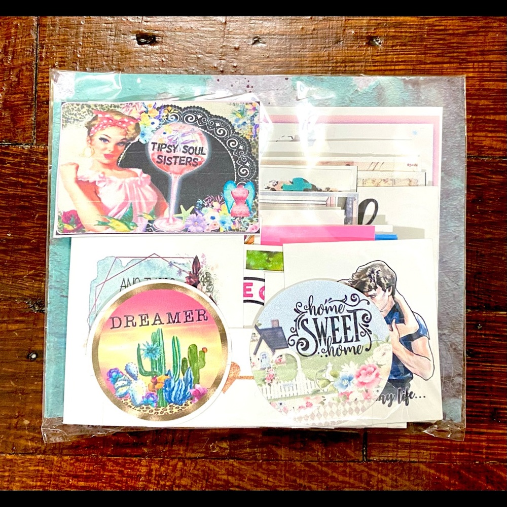 Bag 4 - Collection Of 60 Junk Journal Inspiring & Sassy Sayings or Image